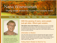 Tablet Screenshot of nanawisewoman.com